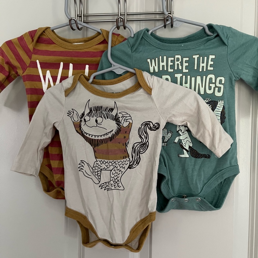 Where The Wild Things Are Bodysuits, 3-6m